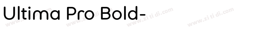 Ultima Pro Bold字体转换